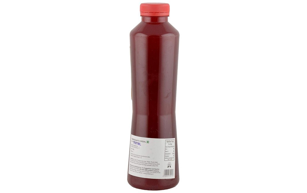 Pure Berry's Pomegranate Cordial    Bottle  750 millilitre